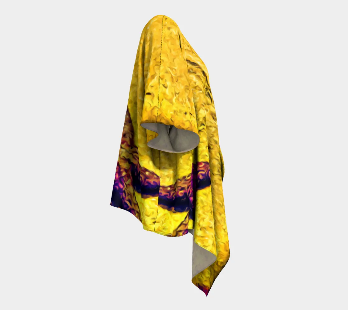 Star Track Draped Kimono