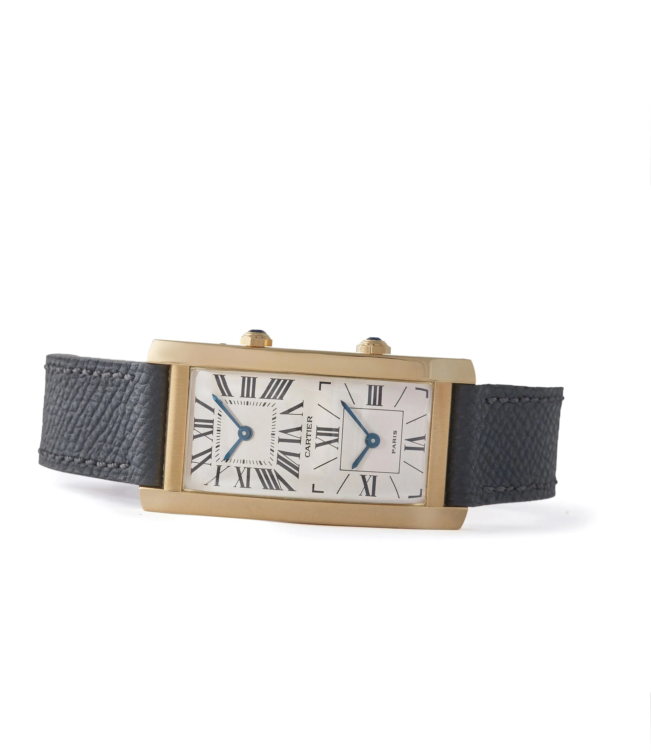 Tank Cintrée | Dual-Time | Yellow Gold