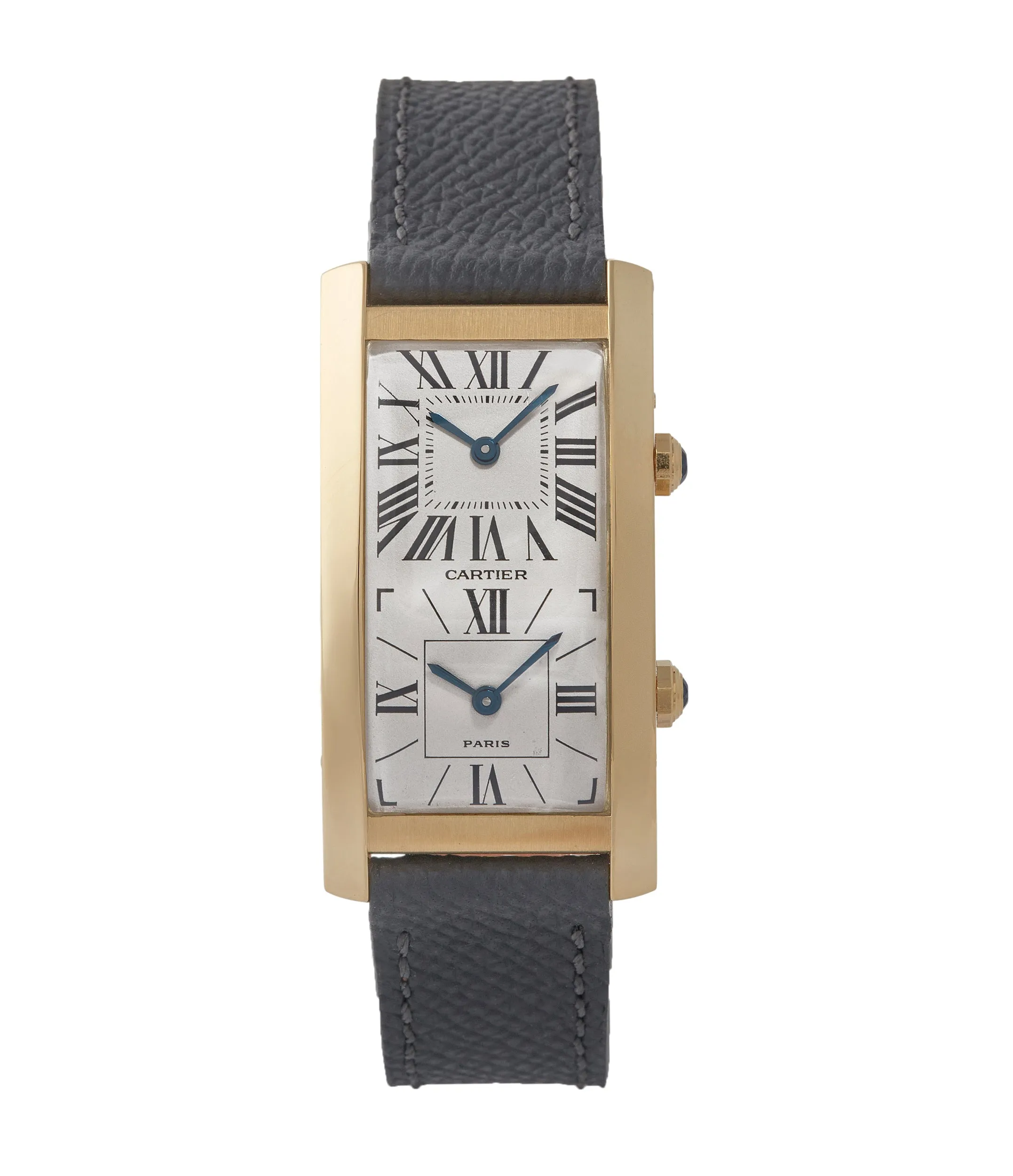 Tank Cintrée | Dual-Time | Yellow Gold
