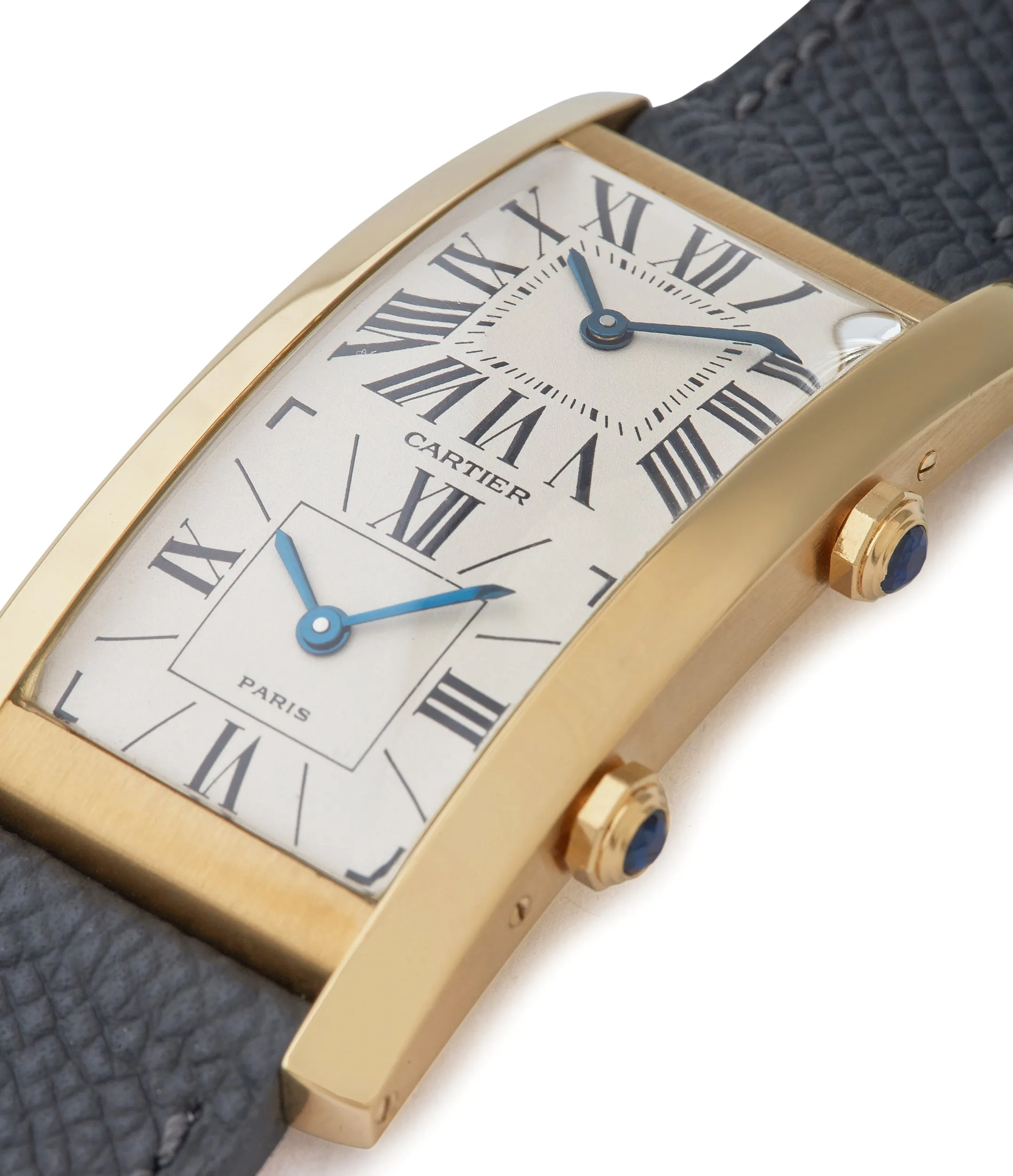 Tank Cintrée | Dual-Time | Yellow Gold