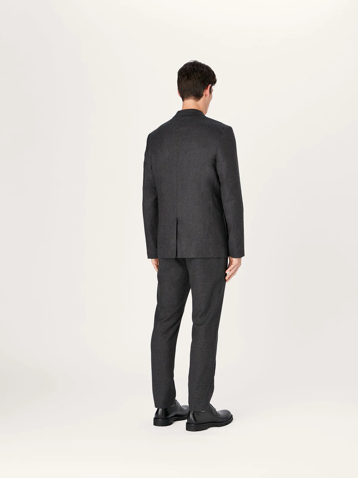 The 24 Suit Wool || Charcoal | Merino Wool Flannel