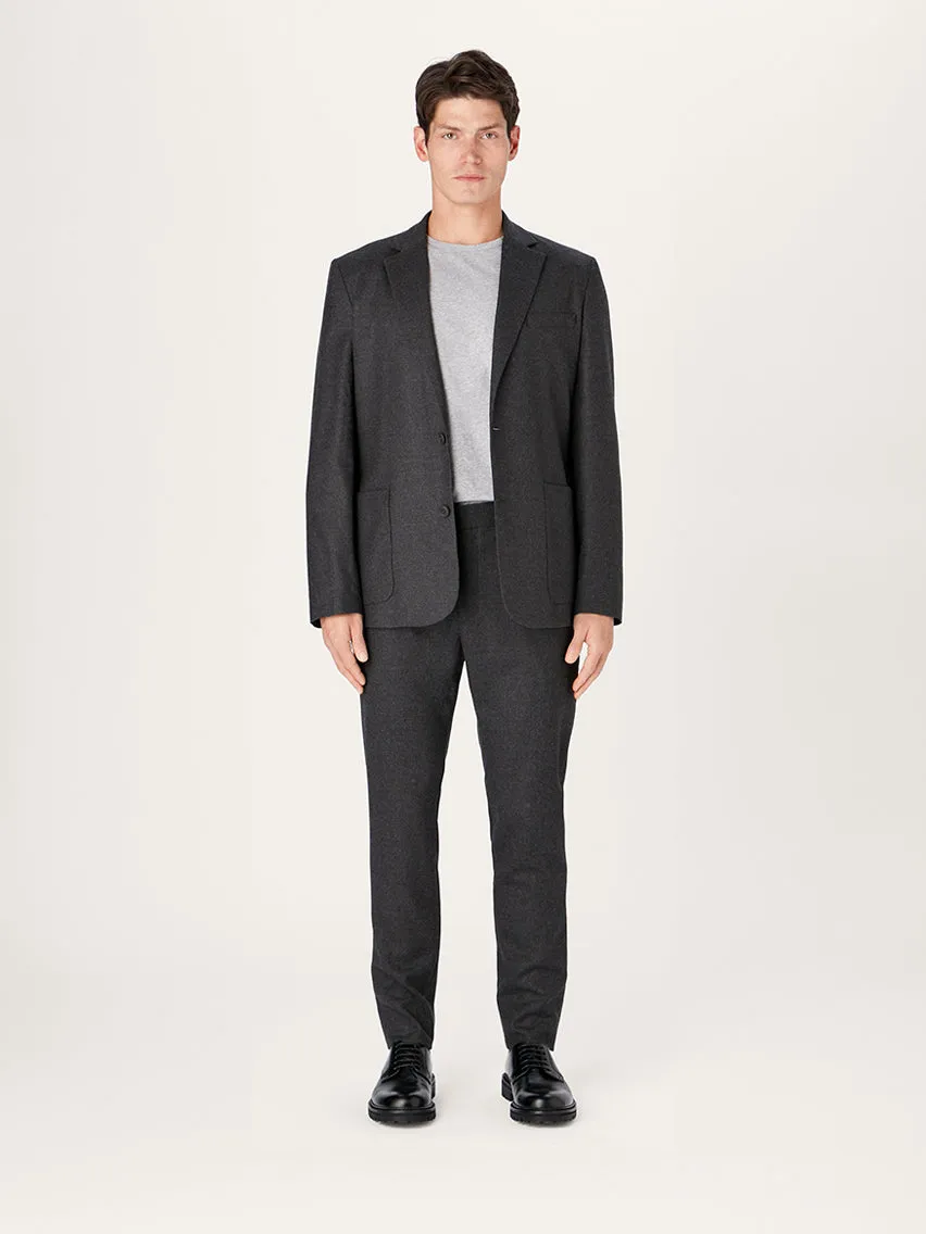The 24 Suit Wool || Charcoal | Merino Wool Flannel