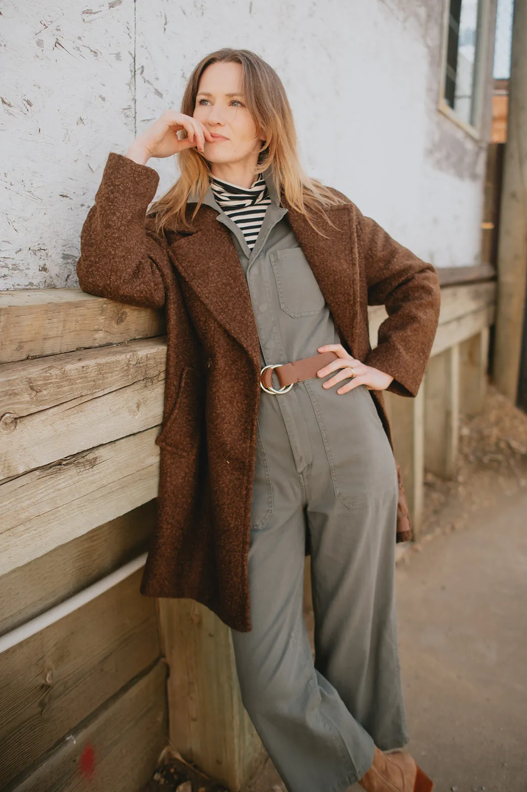 The Maverick Wide Leg Denim Jumpsuit by Daze Denim - Grass