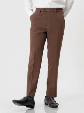 Trousers With Belt Loop - Corduroy Coffee (Slim Straight)