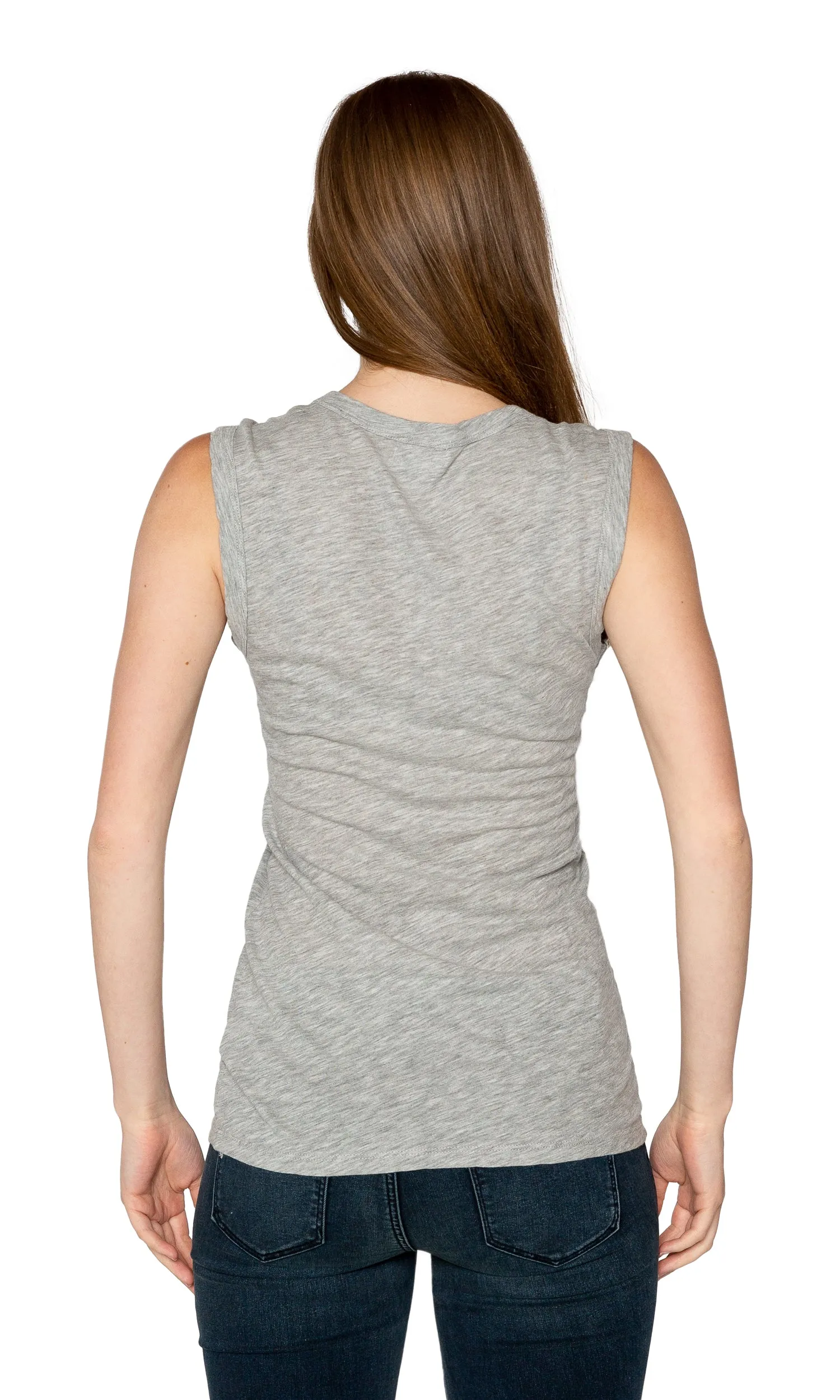 Velvet by Graham & Spencer Estina05-L Gauzy Whisper Scoop Neck Tank Top - LHG