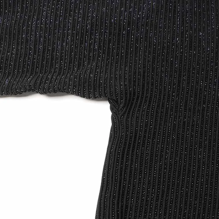 Women Stand Collar Lantern Sleeve Sweater