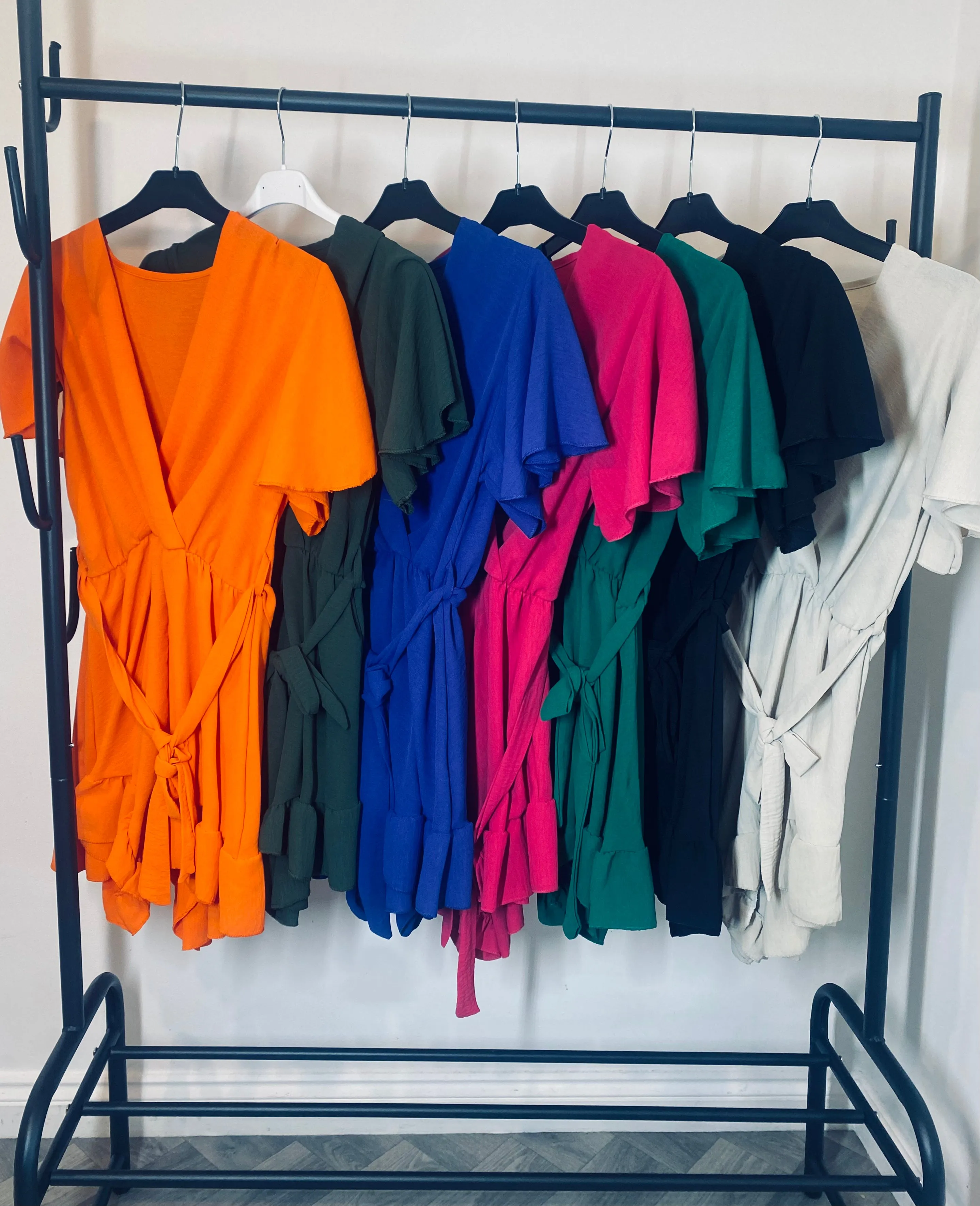 Wrap Belted Playsuit (One Size UK8-12)