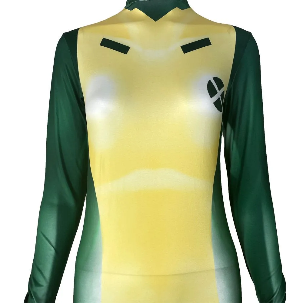 X Men Rogue Outfits Halloween Party Cosplay Costume Jumpsuit